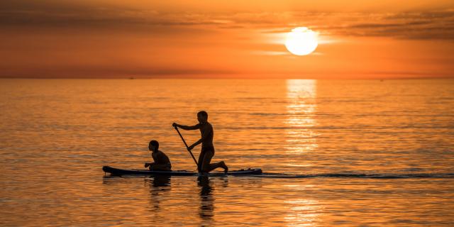 Zonsondergang Strand