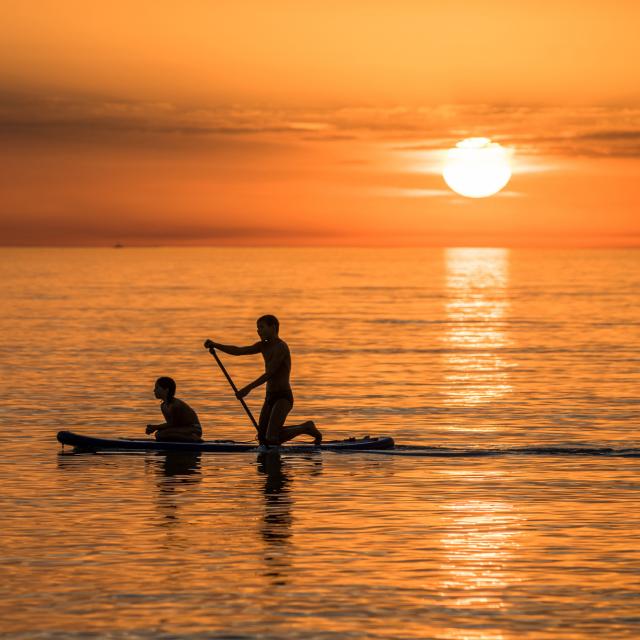 Zonsondergang Strand