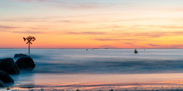 Zonsondergang Samhammad Strand