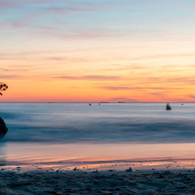 Zonsondergang Samhammad Strand